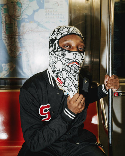 DOODLE SHARK SKI MASK