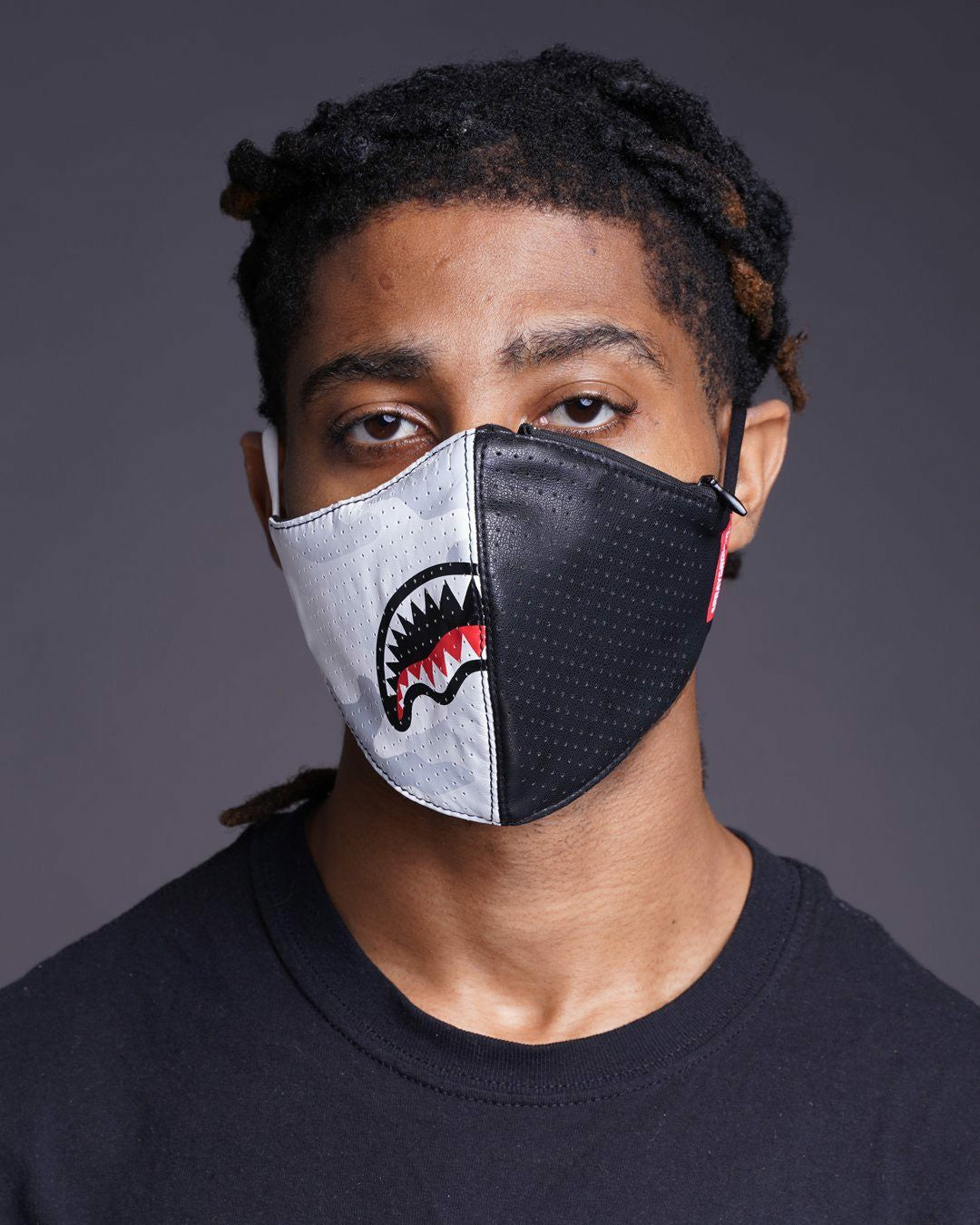 DAMAGE CONTROL STASH POCKET VEGAN LEATHER FACE MASK