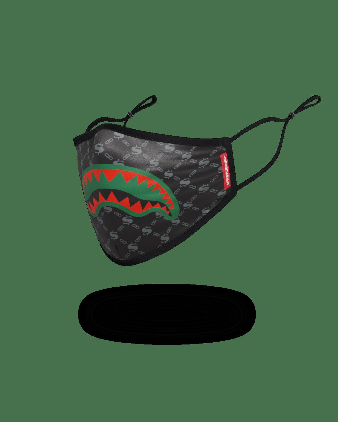 ADULT SPUCCI (BLACK) FORM-FITTING FACE MASK