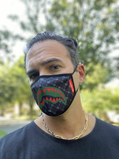 ADULT SPUCCI (BLACK) FORM-FITTING FACE MASK