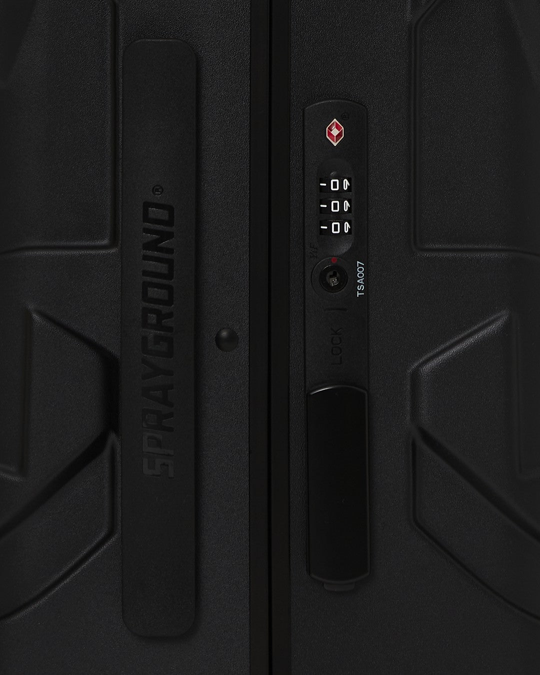 REALITY CHECK SHARKITECTURE CARRY-ON JETBLACK LUGGAGE (GOLD HARDWARE)