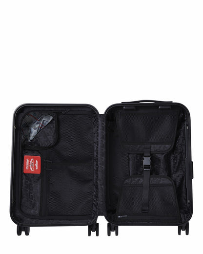 REALITY CHECK SHARKITECTURE CARRY-ON JETBLACK LUGGAGE (GUNMETAL HARDWA