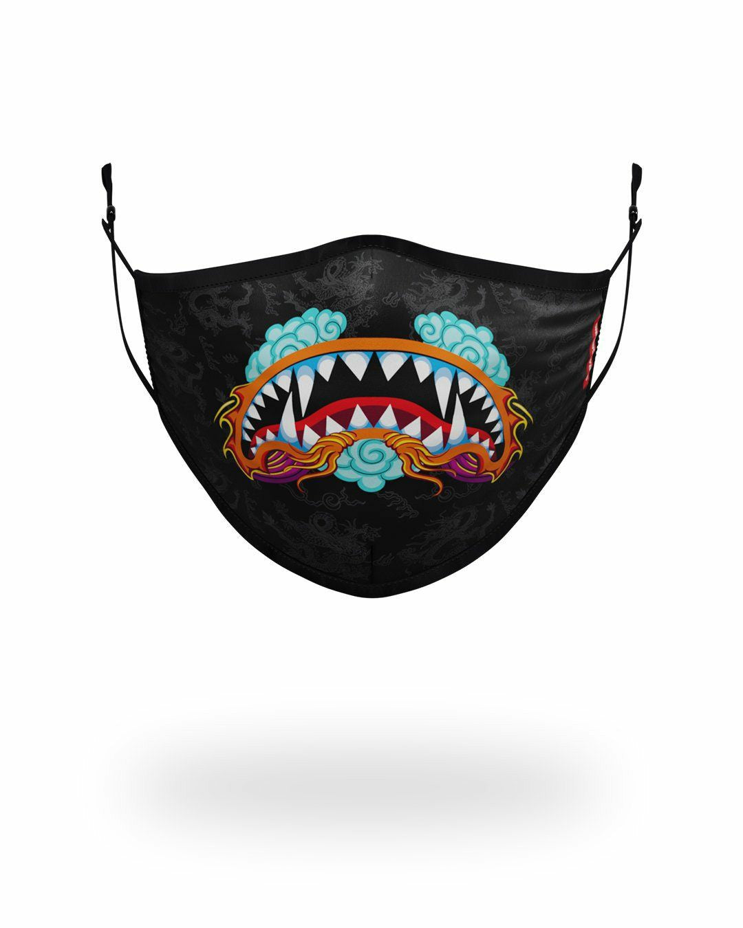 ADULT DRAGON SHARK FORM FITTING FACE MASK