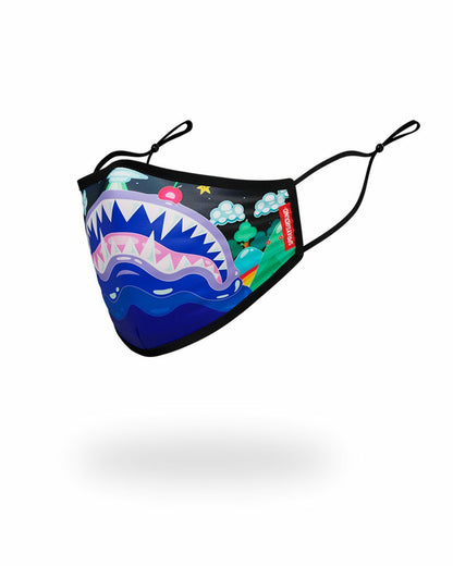 KIDS FORM FITTING MASK: ASTRO BUBBLE