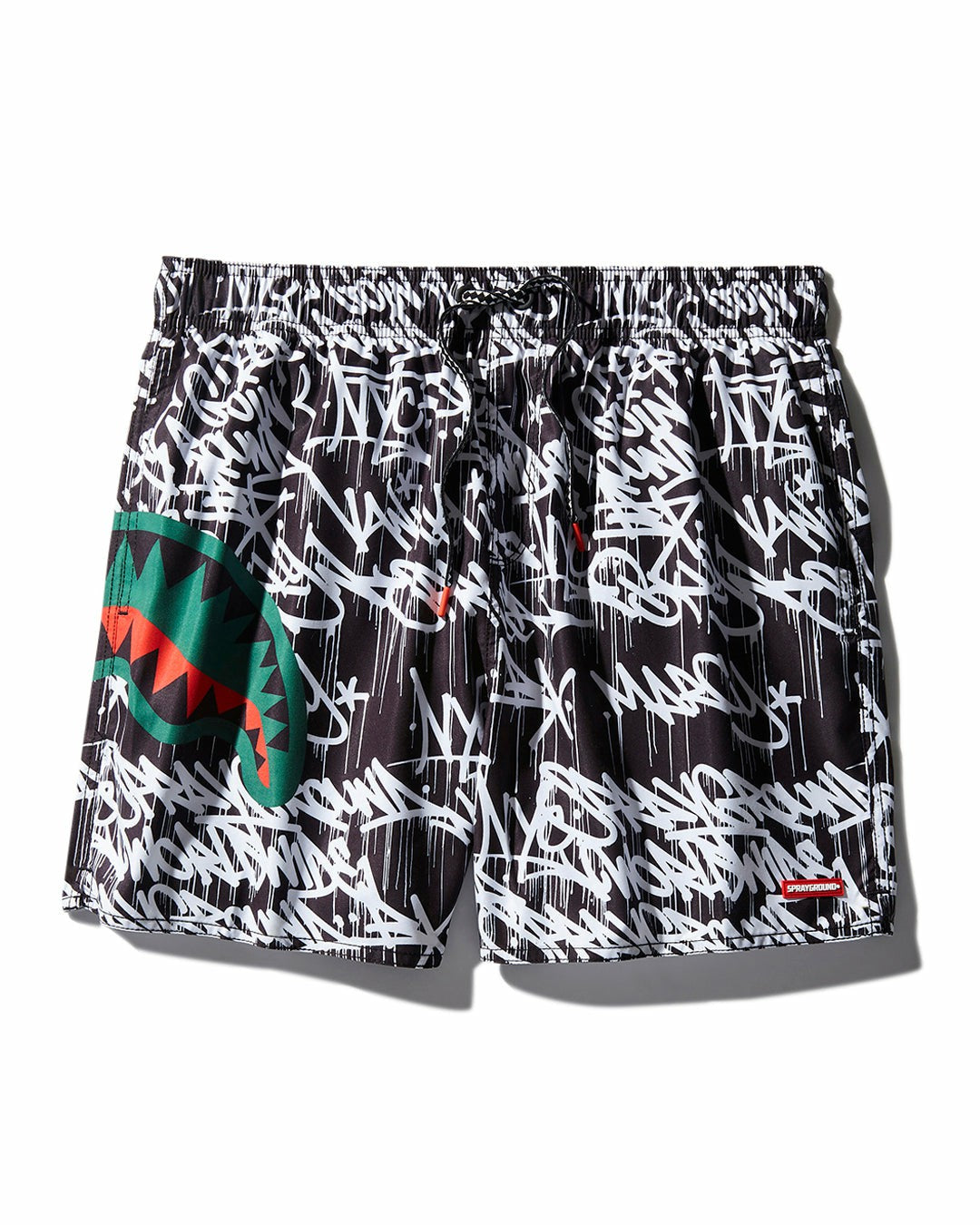 SCRIBBLE SHARK SHOTO SWIM TRUNKS