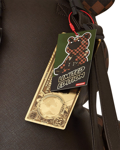 CHECKMATE ROYALE MONEYBEAR TEDDYBEAR BACKPACK