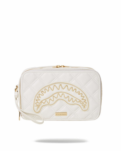 RIVIERA LE BLANC GOLD CHAIN SHARK TOILETRY BAG