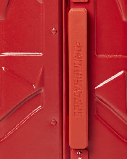 MOLDED SHARKITECTURE RED HARDSHELL CARRY-ON LUGGAGE