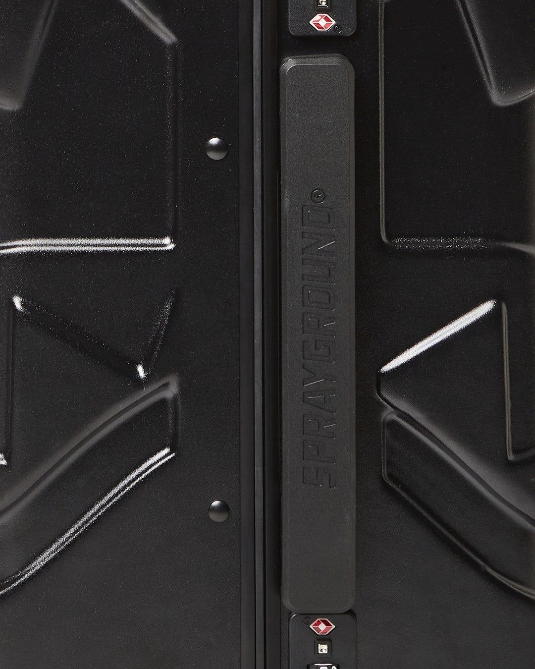 MOLDED SHARKITECTURE BLACK HARDSHELL CARRY-ON LUGGAGE