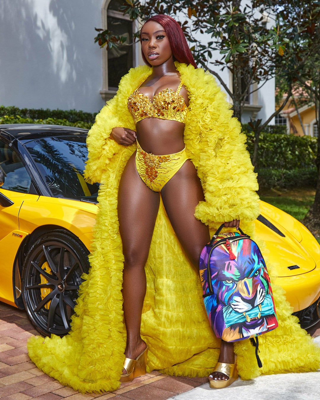 HEAR MY ROAR A.i.6 SANDFLOWER COLLAB BACKPACK (DLXV)