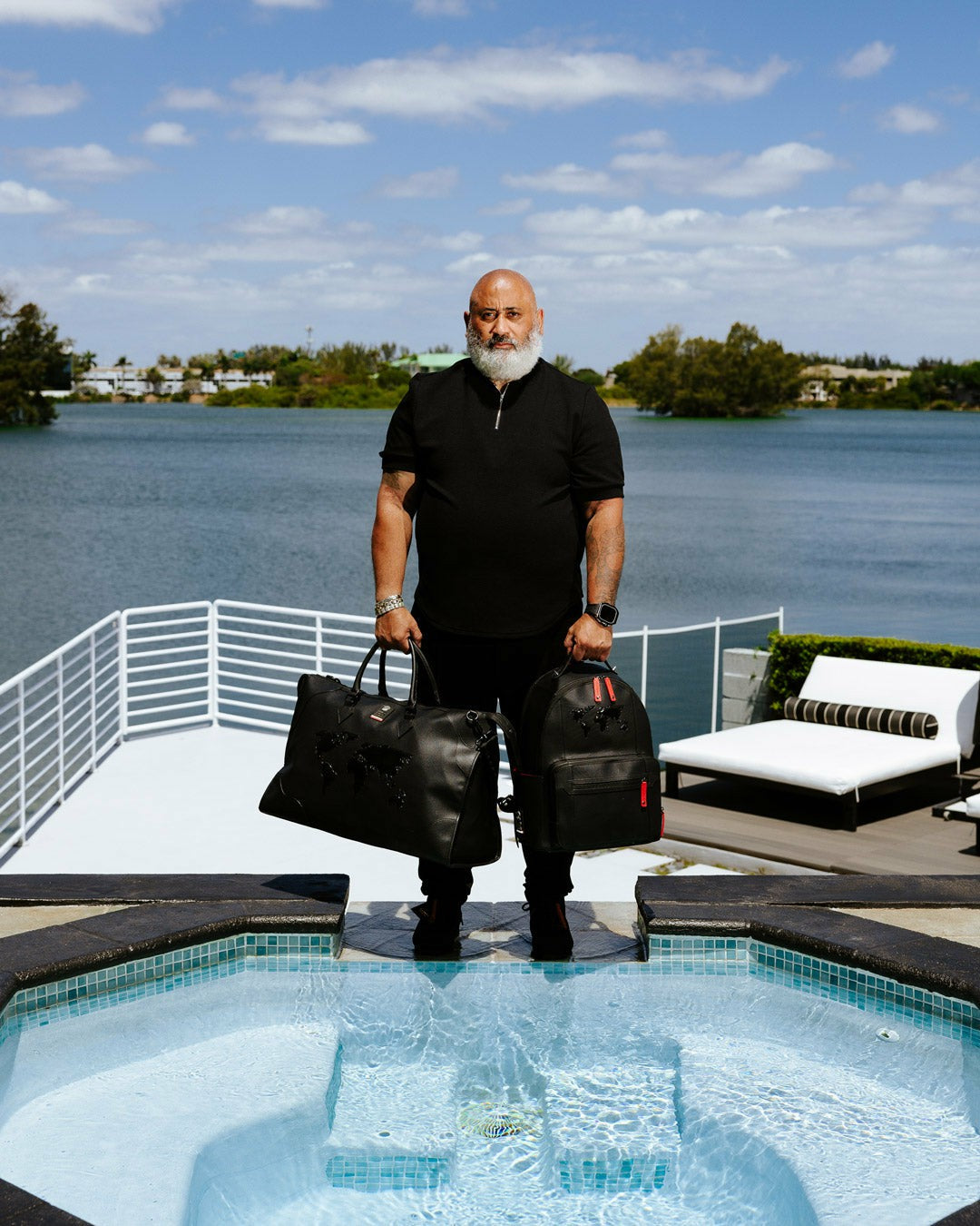 JAMES FIRST CLASS GLOBAL TAKEOFF PYRAMID DUFFLE
