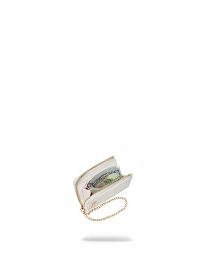 RIVIERA LE BLANC GOLD CHAIN SHARK WALLET