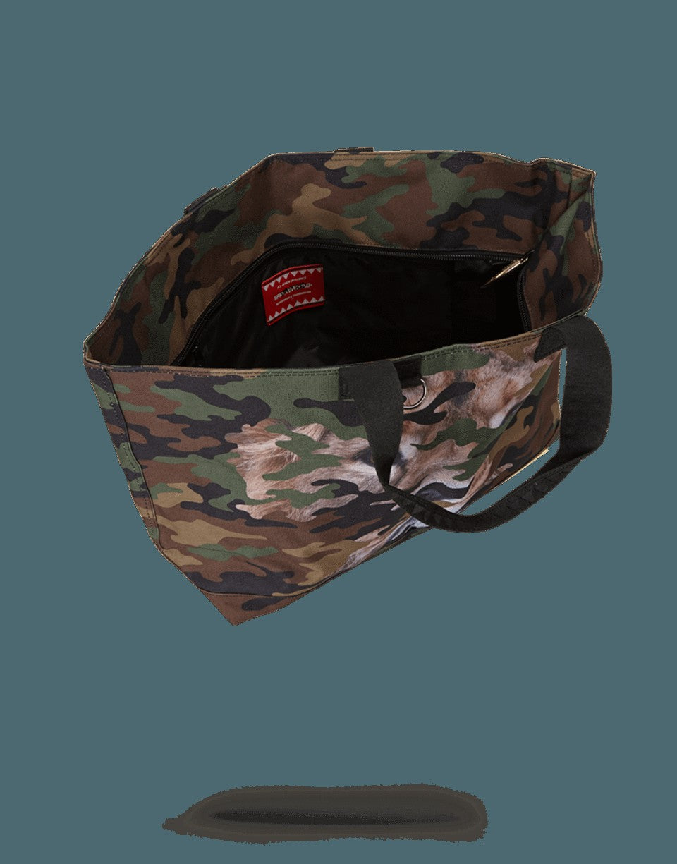 LION CAMO TOTE BAG