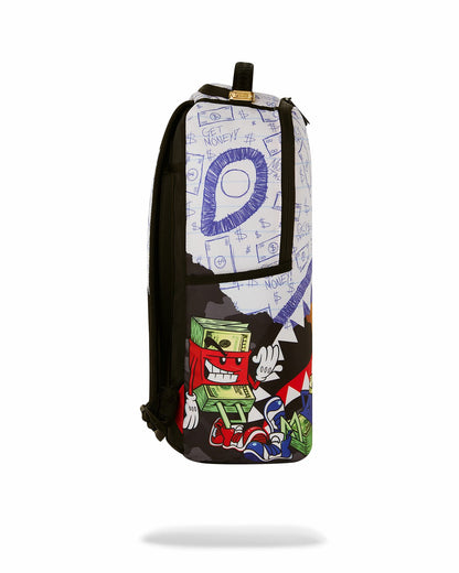 MEAN MONEY COLLAGE BACKPACK
