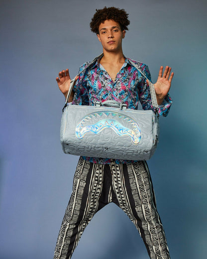 MIRASHAKU IRIDESCENT QUILT DUFFLE