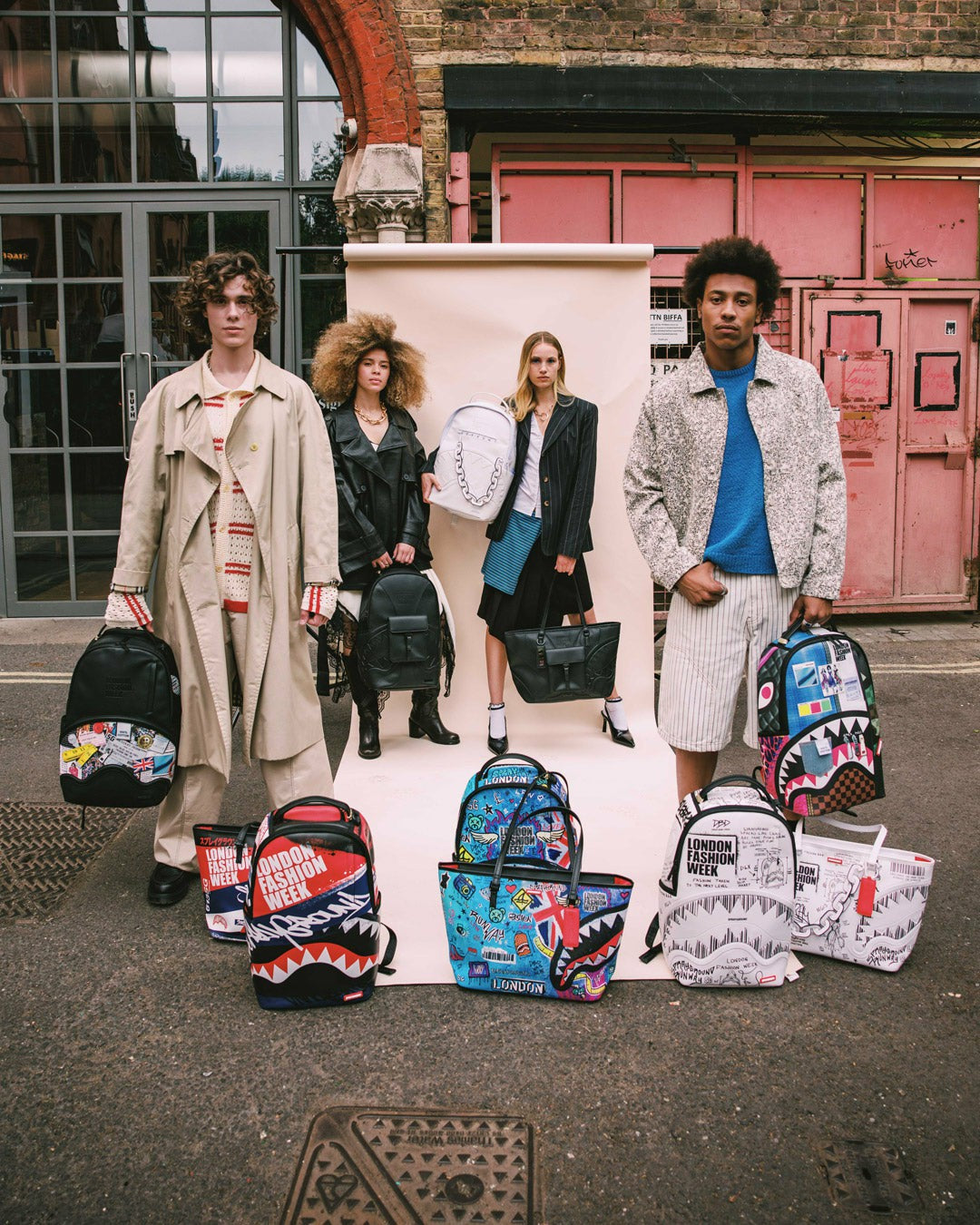 LONDON FASHION WEEK MOODBOARD MONTAGE BACKPACK