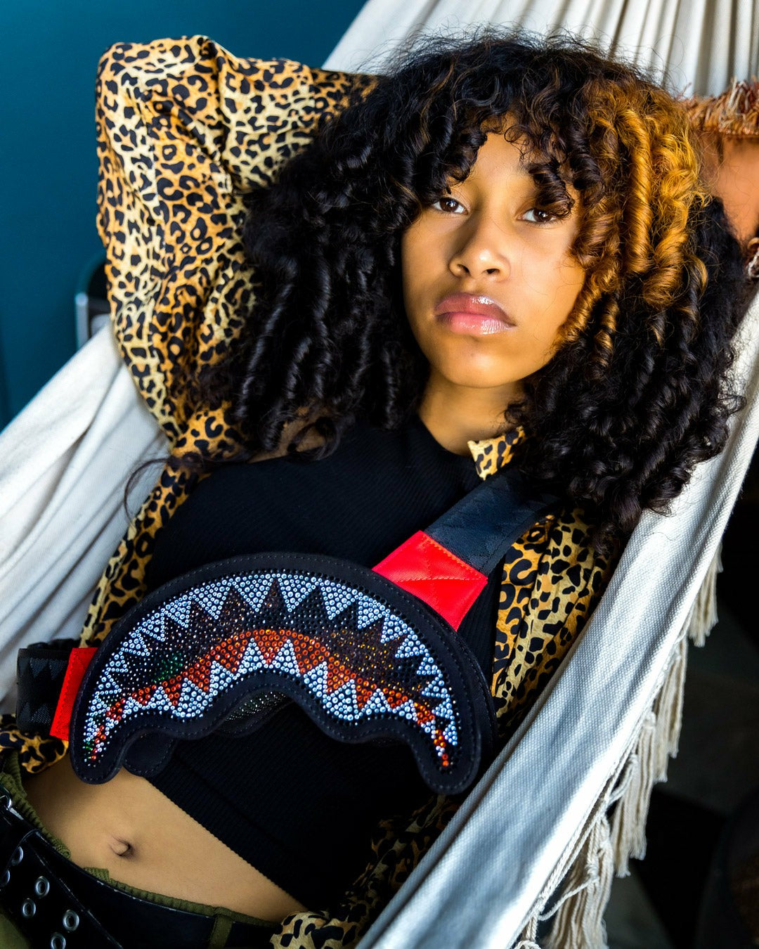 TRINITY CAMO SHARKMOUTH CROSSBODY