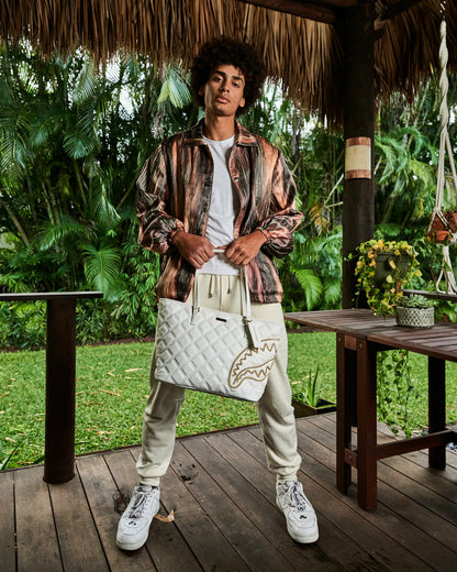 RIVIERA LE BLANC GOLD CHAIN SHARK TOTE