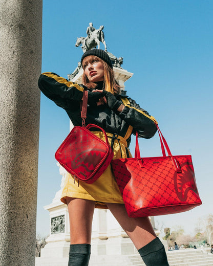 MONEY PATTERN BRICK TOTE