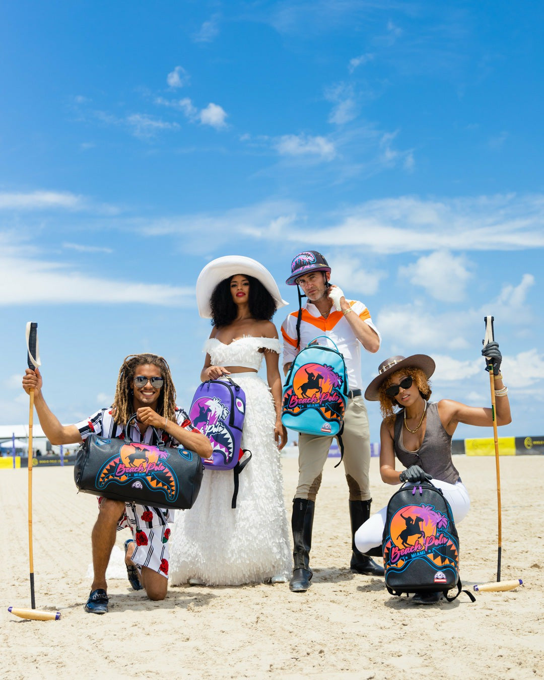 MIAMI BEACH POLO COLLAB DUFFLE (BLACK)