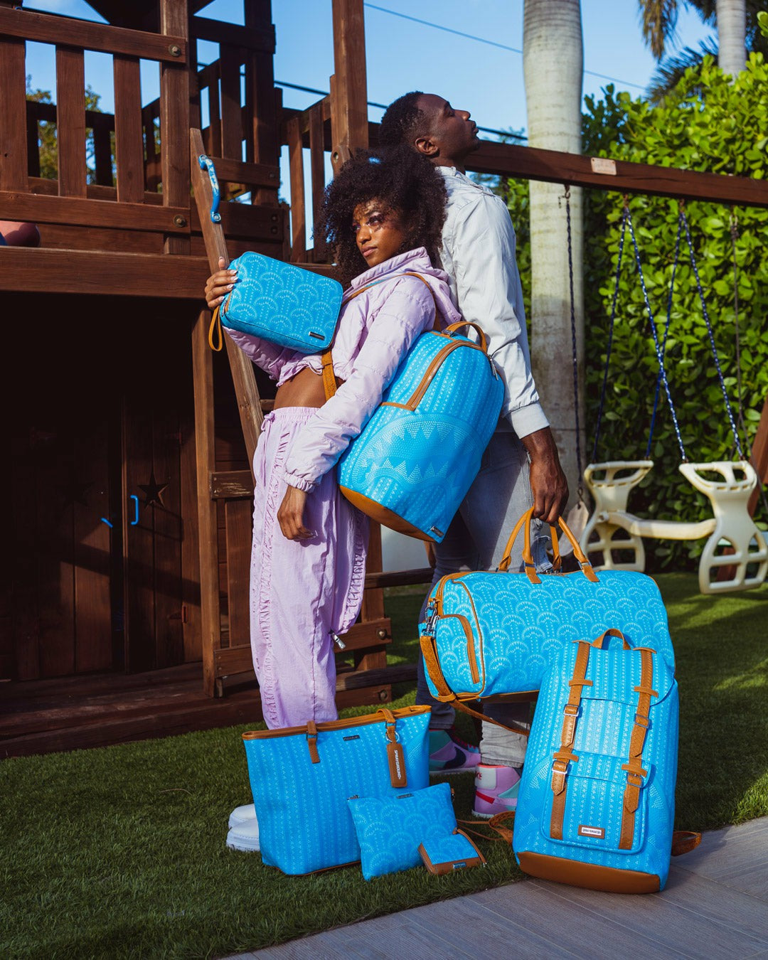 ILLUCHAINS TURQ DUFFLE