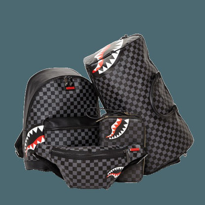 SHARKS IN PARIS (BLACK CHECKERED EDITION) CROSSBODY
