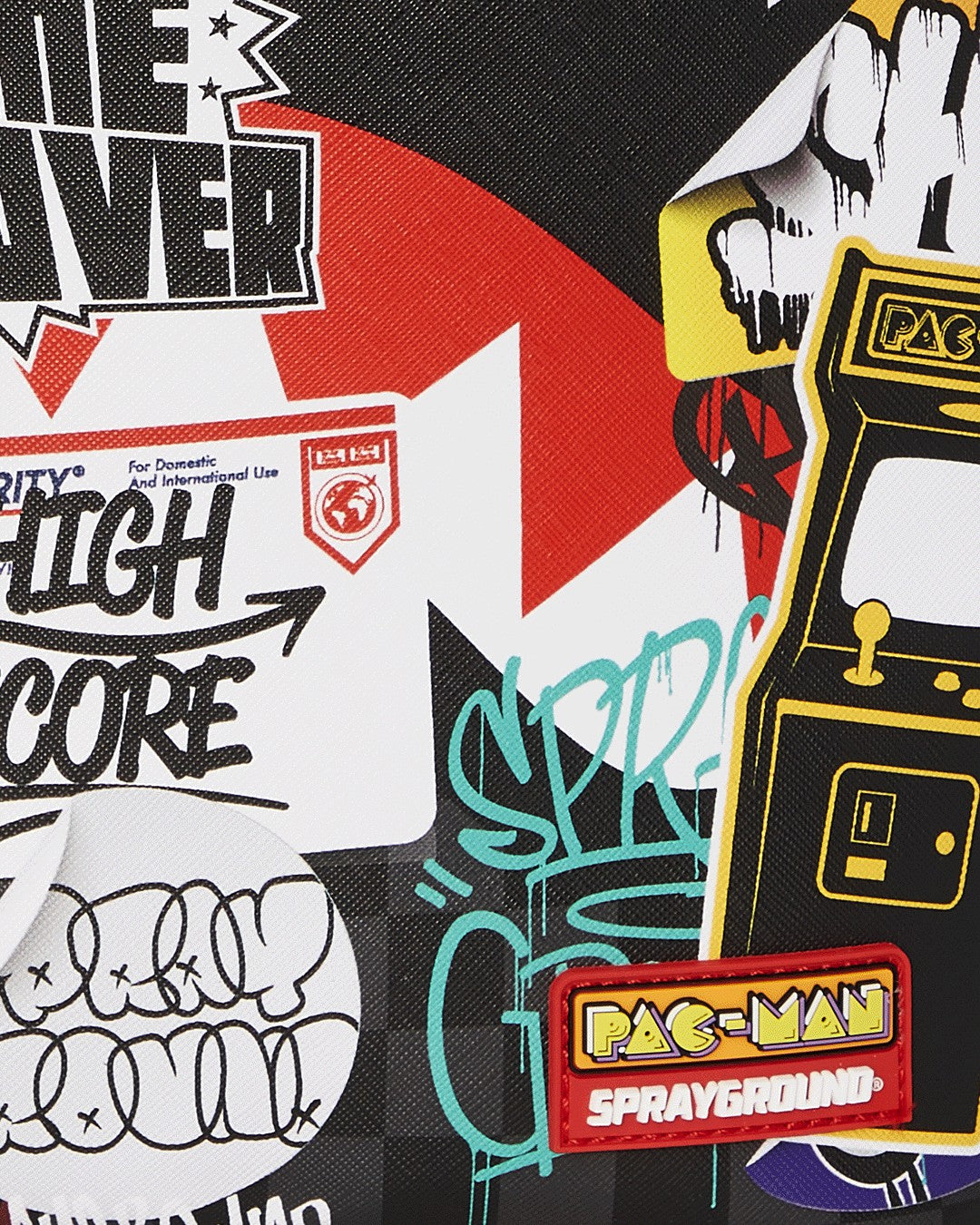 PACMAN LEVELED-UP ART BACKPACK