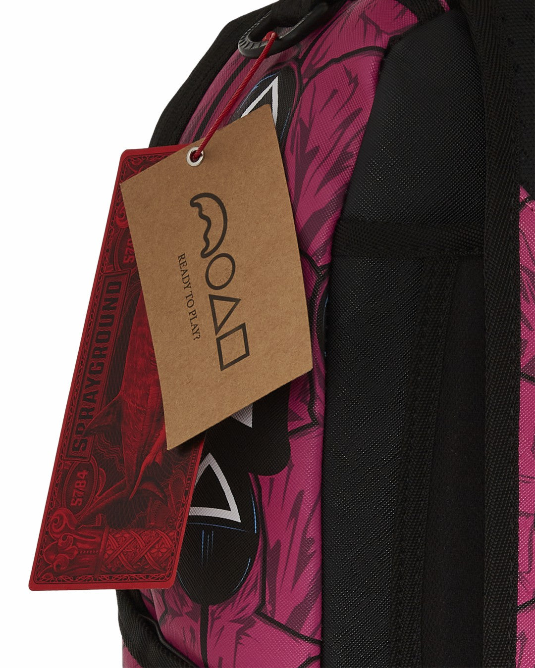 SQUID GAME COLLAB FRONT MAN & PINK GUARD SHARKS BACKPACK