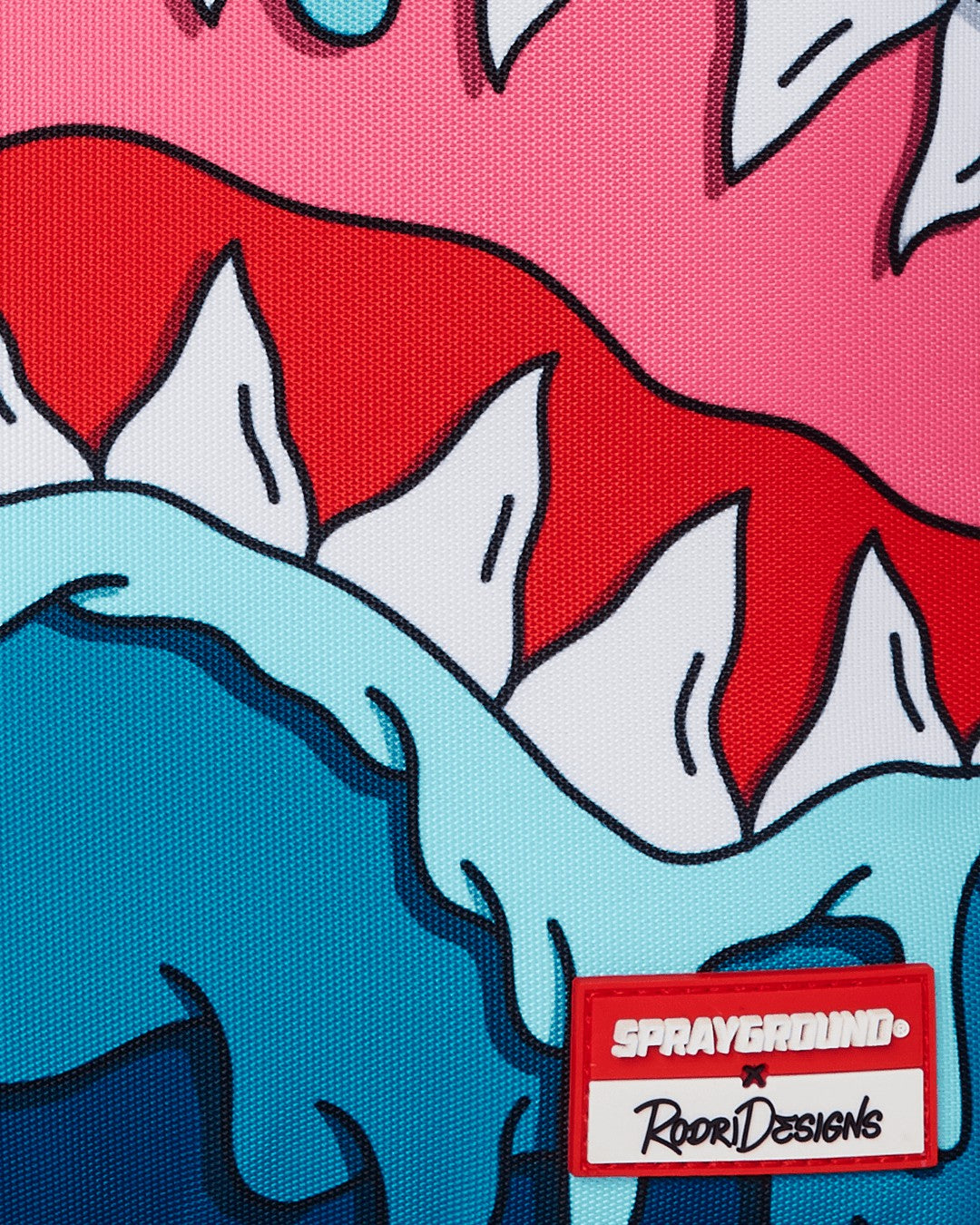 JORGE RODRIGUEZ THE ARTIST COLLAB DRIPS SHARKS BACKPACK