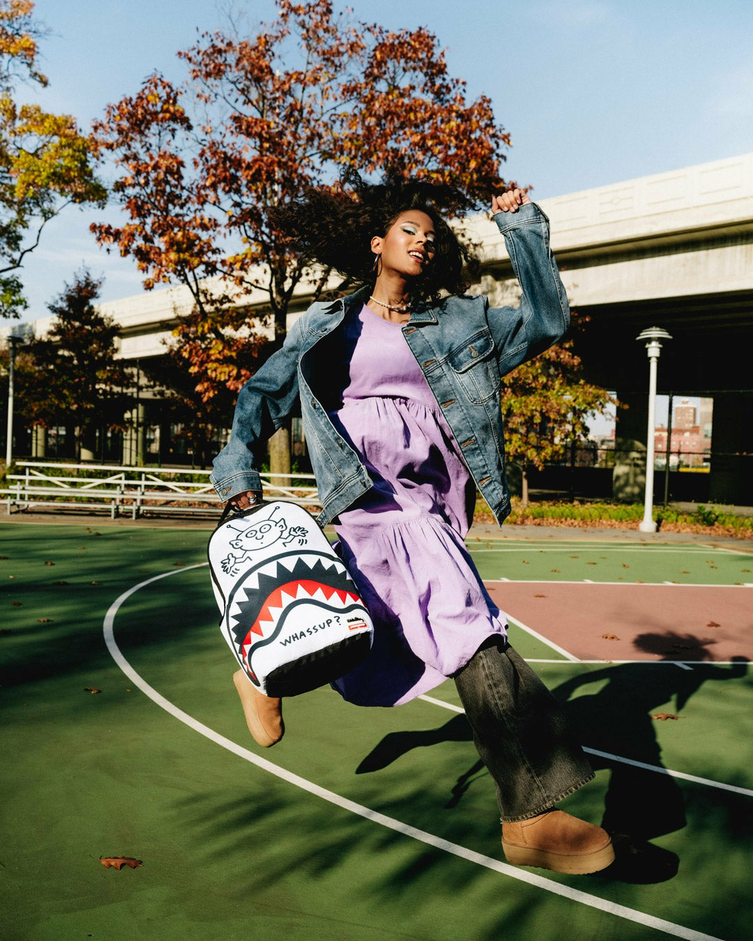 KEITH HARING WHASSUP ALIEN DLX BACKPACK