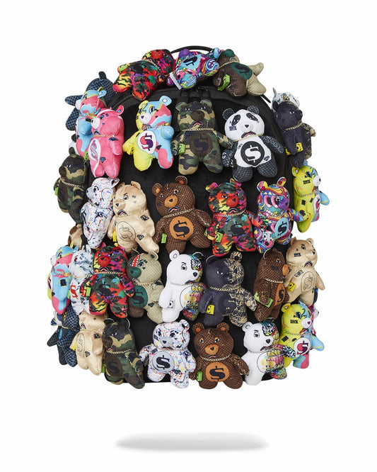 PACK OF BEARS REAL PLUSH BEARS RUNWAY PIECE BACKPACK - SUPER EXCLUSIVE