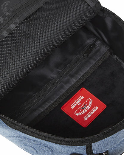 STONE WASH 3D SHARK BACKPACK